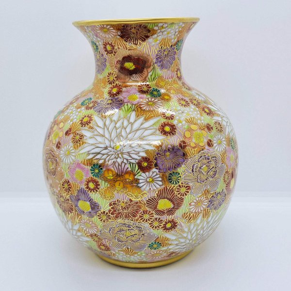 九谷焼　花瓶 九谷焼6.5号花瓶／花詰 - 【豊月堂】- プレゼント＆ギフトのギフトモール
