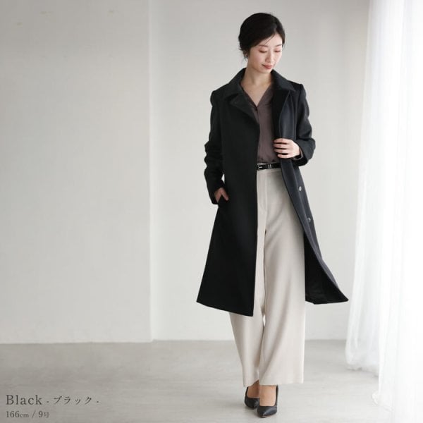 カシミヤ コート レディース カシミヤ100% ロングコート 着丈100cm