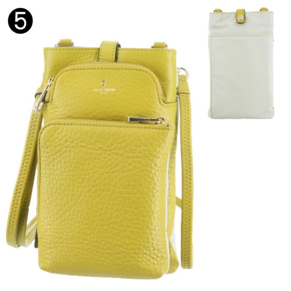 ペレボルサ PELLE BORSA スリムポシェット エコバッグ付き ショルダー 