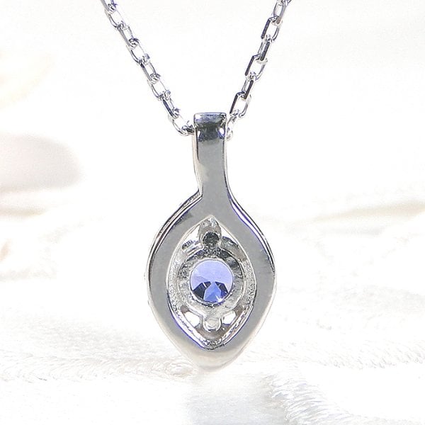 ネックレス プラチナ PT900 タンザナイト ダイヤモンド 0.12ct 