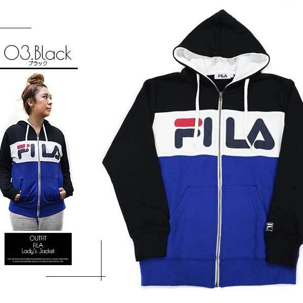 FILA フィラ パーカー レディース ジップ 裏毛 ジップアップパーカー 