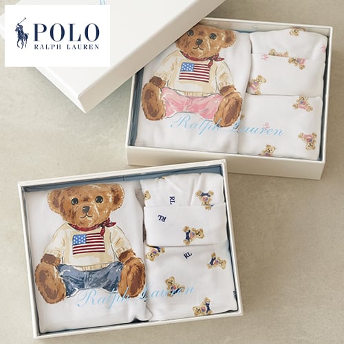 ラルフローレン　ベビー服3点セット POLO RALPH LAUREN(ポロ ラルフローレン)ベア ベビーグッズ 3点セット