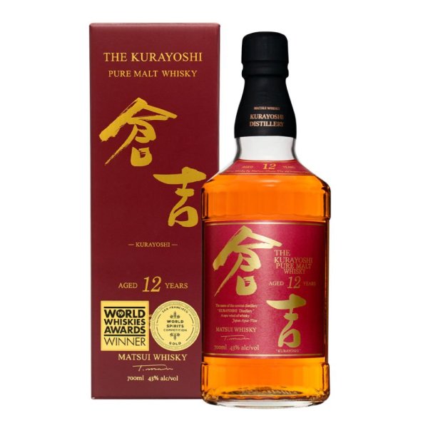 国産ウイスキー 倉吉 12年 ピュアモルト ウイスキー 43度 700ml 松井 