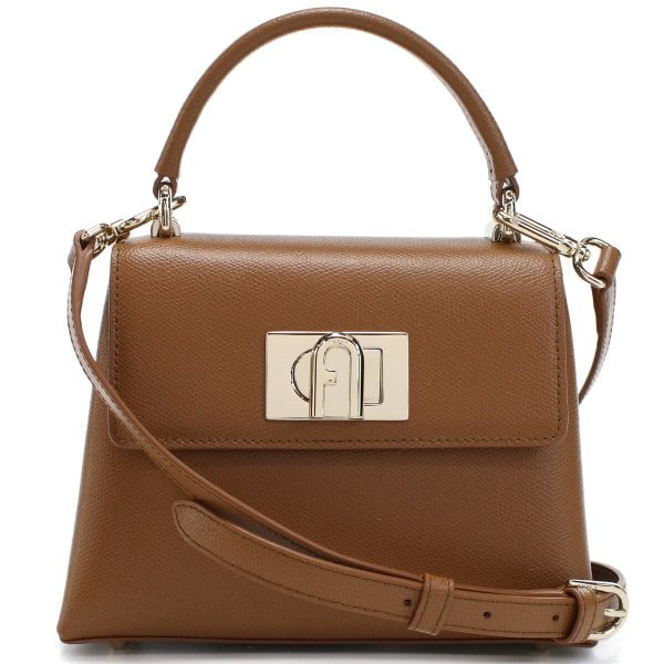 FURLAフルラ ヴィーナス 2way ミニボストンバッグレザー茶白 Furla フルラ FURLA 1927 WB00109 斜め掛け ショルダーバッグ COGNAC