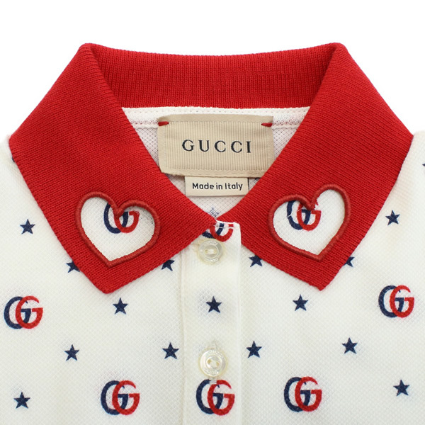 GUCCI グッチ 718010 ロンパース ベビー ホワイト - 【marcoplus 