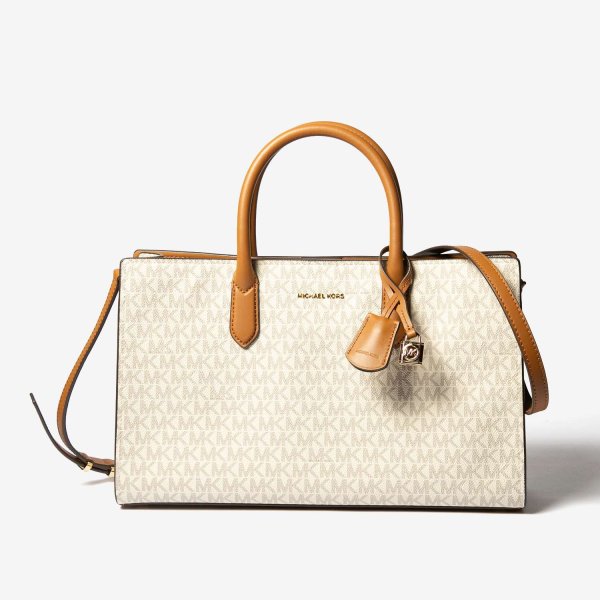 マイケルコース MICHAEL KORS Scarlett Medium Signature Logo Satchel 