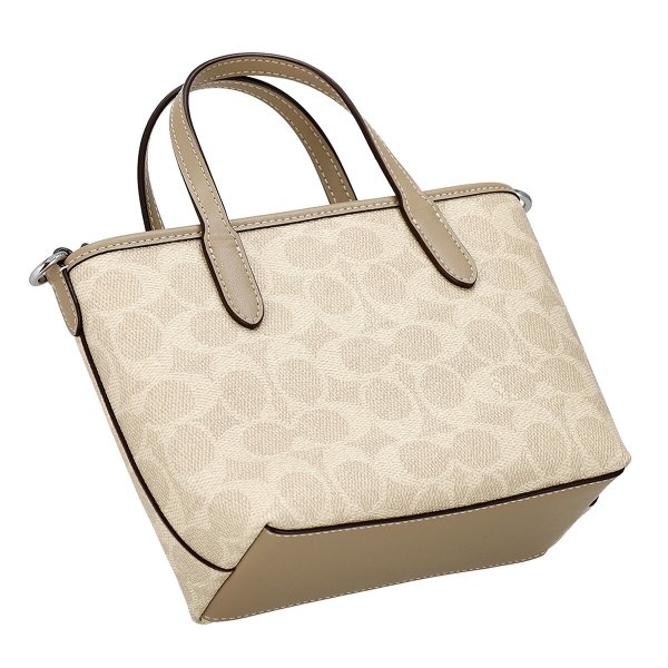 COACH トートバッグ キャンバス ベージュ系 美品】COACH コーチ トート 