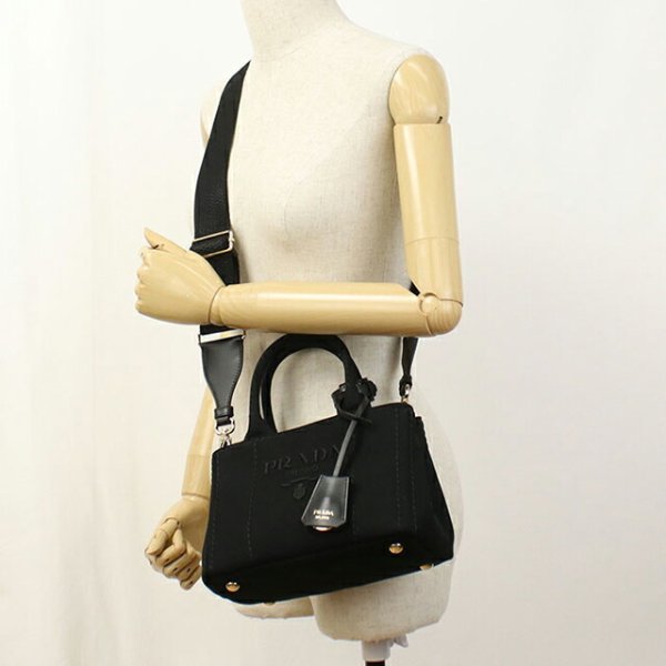 プラダ トートバッグ レディース ブランド PRADA CANAPA RICAMO 2WAY