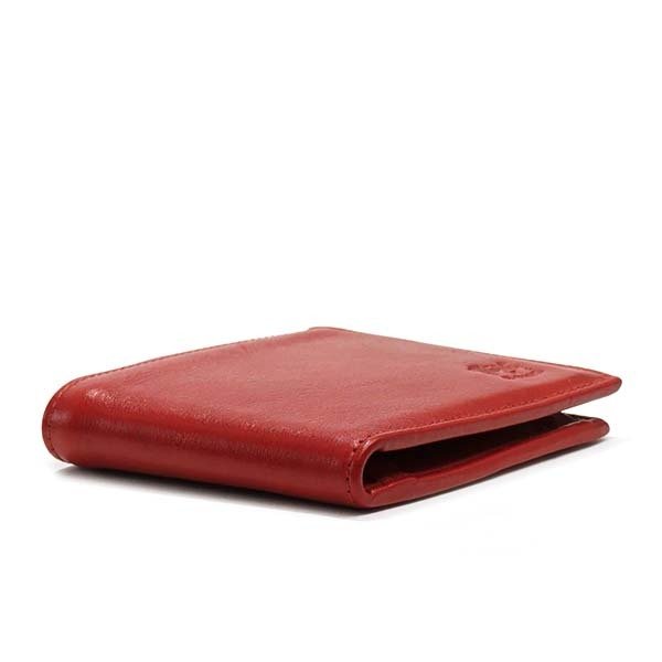 イルビゾンテ IL BISONTE 二つ折り財布 C0817 245 ROSSO 本革 レッド 