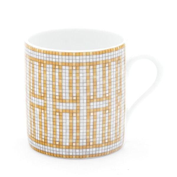 エルメス カップ＆ソーサー 2客セット HERMES コーヒーカップ モザイク 