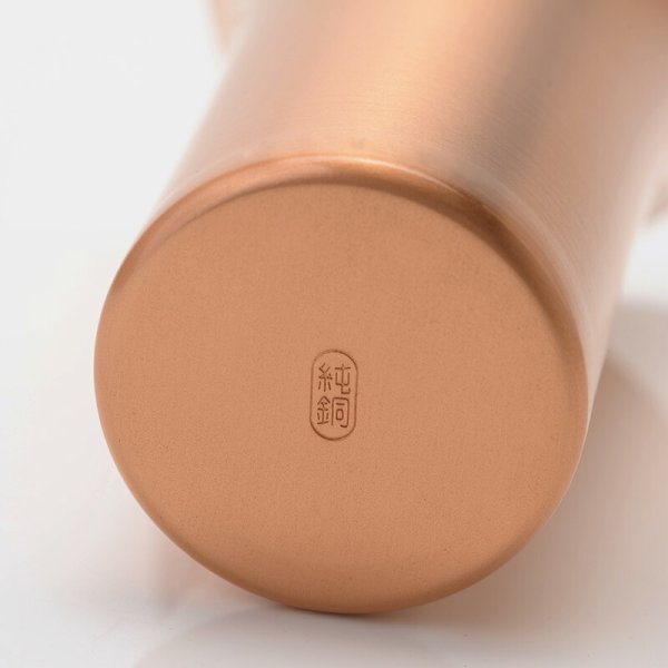 WDH 純銅製タンブラー2個セット ナッツボウル付き マット＆ブラウン 