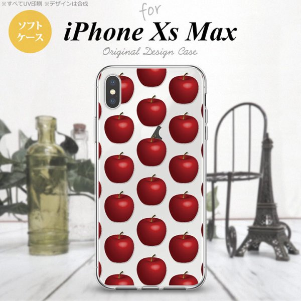 iPhoneXsMax iPhone XS Max スマホケース ソフトケース りんご 林檎 赤