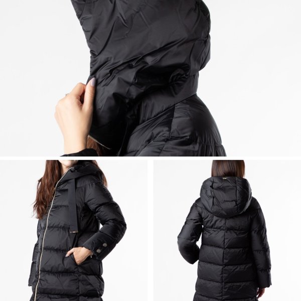 ヘルノ HERNO A-Shape エーシェイプ JACKET IN SATIN サテンAライン 