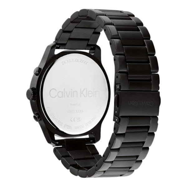 カルバンクライン 腕時計 メンズ 正規品 5年保証 44mm ブラック メタル