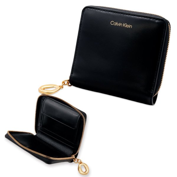 カルバンクライン Calvin Klein CK ラウンドファスナー ミニ財布 二 