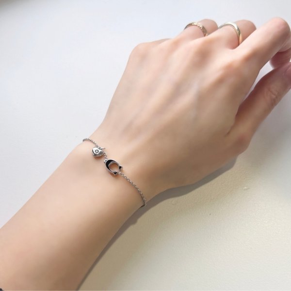 Chloe ブレスレット ダブルリング ロゴチャーム コーチ ブレスレット 