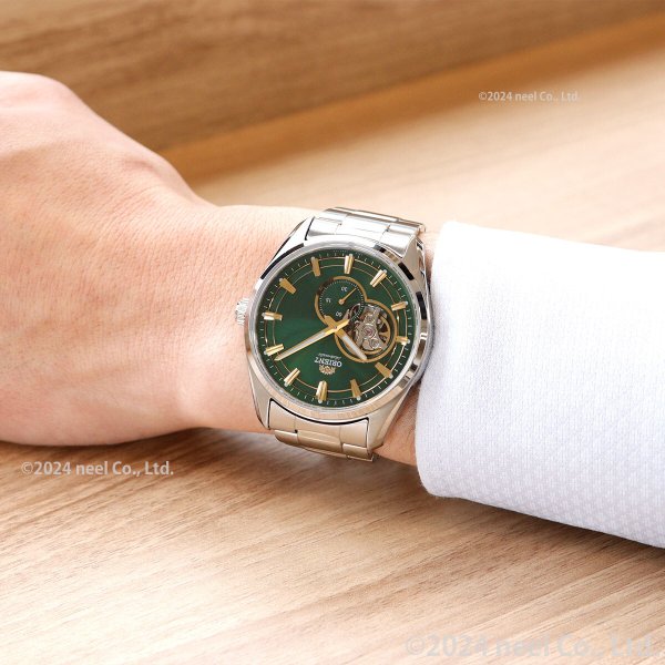 オリエント ORIENT コンテンポラリー セミスケルトン 腕時計 メンズ
