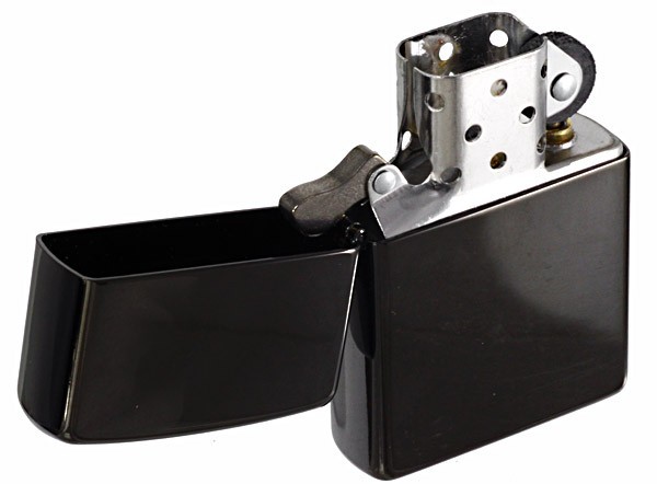 名入れ】送料無料 ZIPPO ジッポーライター 漆黒のブラックEbony 24756