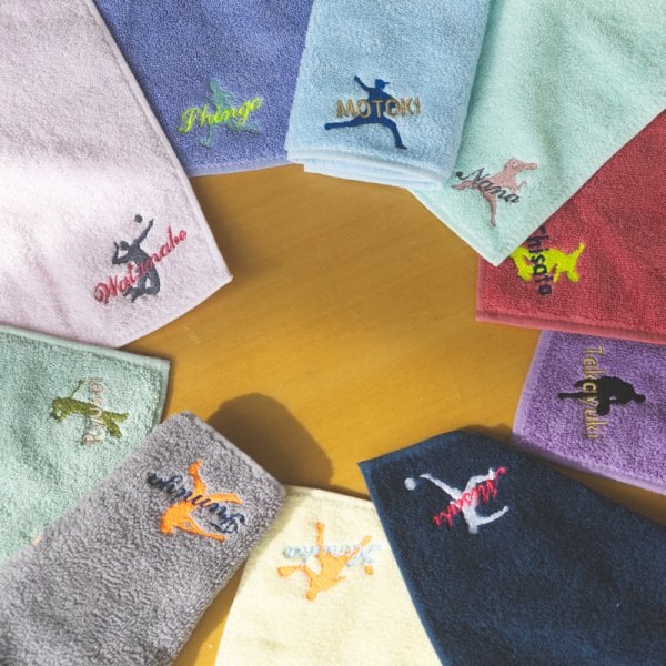 名入れ刺繍 無料】名入れ ハンカチ 今治タオル 約25×25cm 14色 綿100