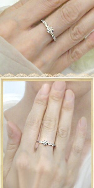 高級仕様K18YG(11号)約3.18g】K18YG/PG/WG【0.42ctup】ミルウチ