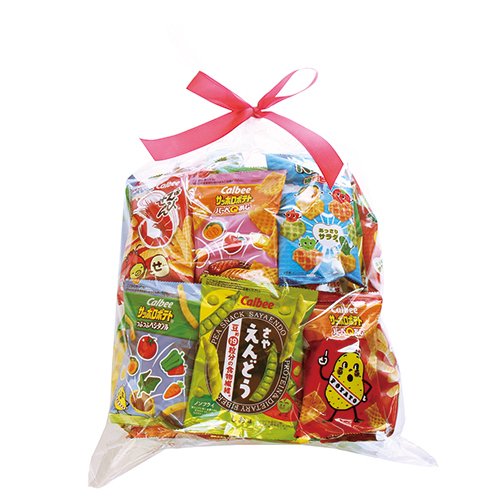 カルビーミニスナック ラッピングセット（5種・計40コ） プチギフト