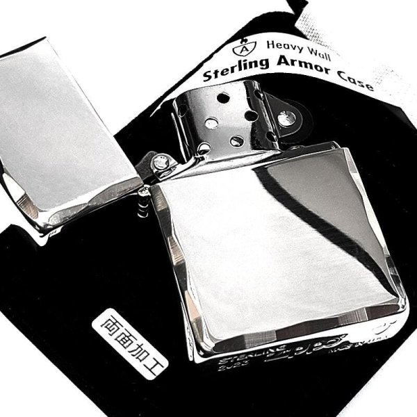 ZIPPO ライター 純銀 アーマー シャインレイ スターリングシルバー 