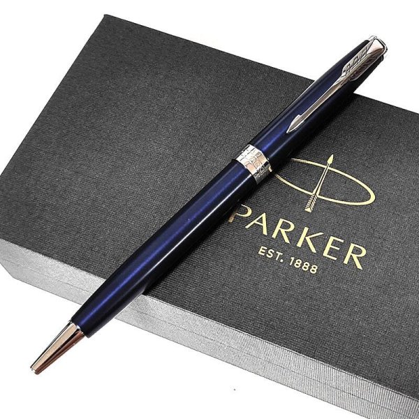 めっけ SS】『PARKERソネット ブルー マーブルボールペン』 Parker