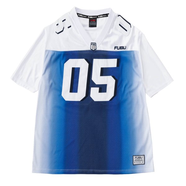 美品！フブ　fubu メッシュ　ゲームシャツ　フットボールシャツ　ＸＬ FUBU フブ ゲームシャツ メンズ 半袖 Tシャツ メッシュ サッカーシャツ