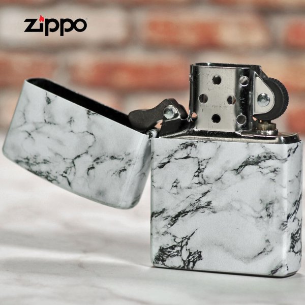 名入れ】送料無料 zippo ジッポーライター 大理石調デザイン プリント5 