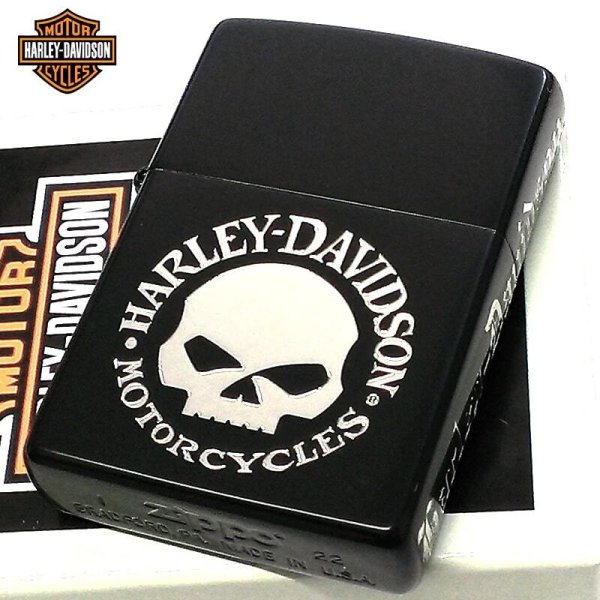 ZIPPO ライター ハーレー ダビッドソン スカル HARLEY-DAVIDSON サイド 