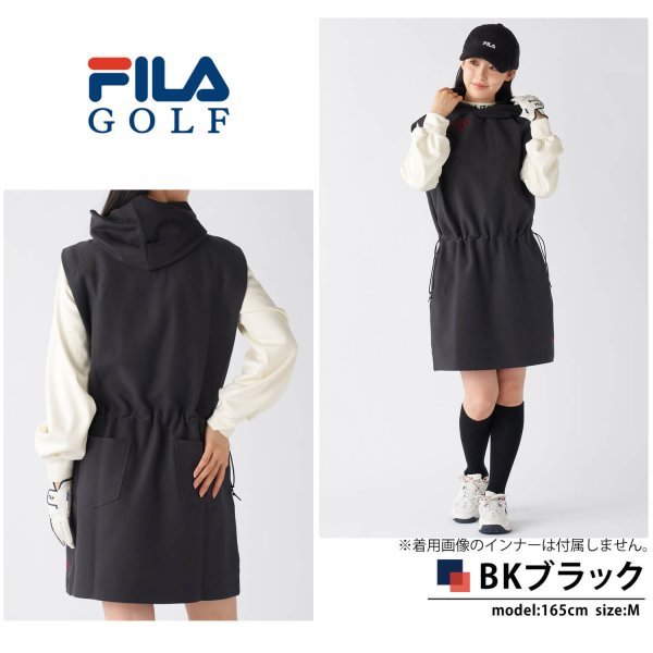FILA GOLF フィラゴルフ レディース ゴルフウェア ワンピース パーカー 