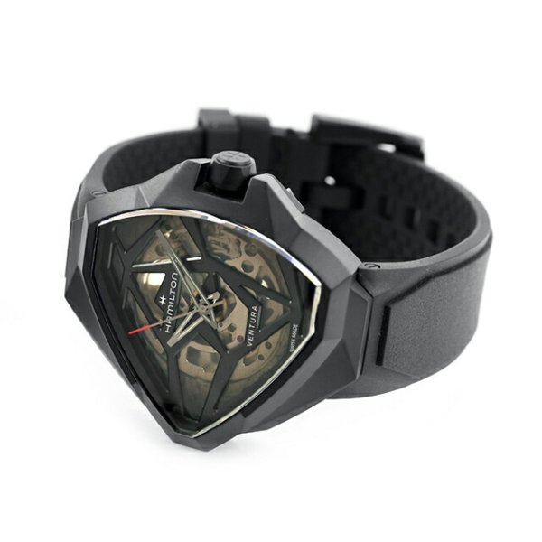 ハミルトン ベンチュラ Auto Edge Skeleton 47mm 自動巻き 腕時計 