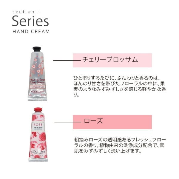 ロクシタン ハンドクリーム ギフトセット タオルハンカチ くまチャーム