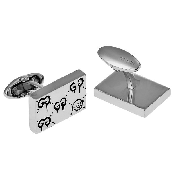 グッチ GUCCI カフスボタン 457224 J8400 0701 GHOST ゴースト メンズ 