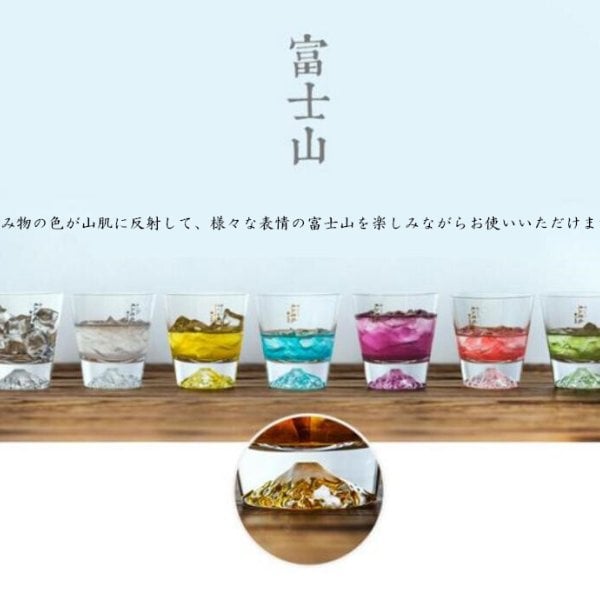 送料無料】田島硝子『富士山グラス（桜切子ロックグラス）（桜切子