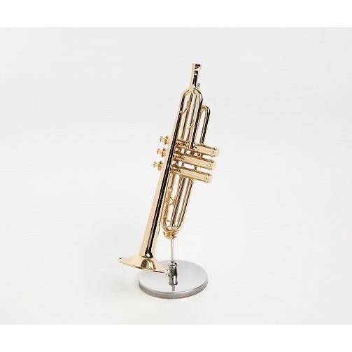 名入れ対応可】ミニチュア楽器 トランペット 1/6サイズ スタンド