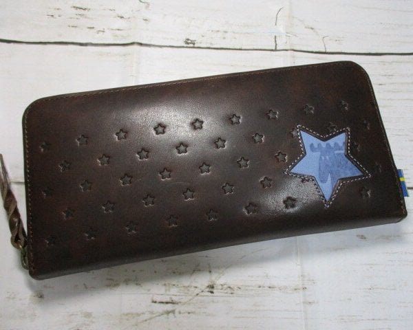 財布 レディース 長財布 ラウンド モズ moz ブランド 本革 star2 