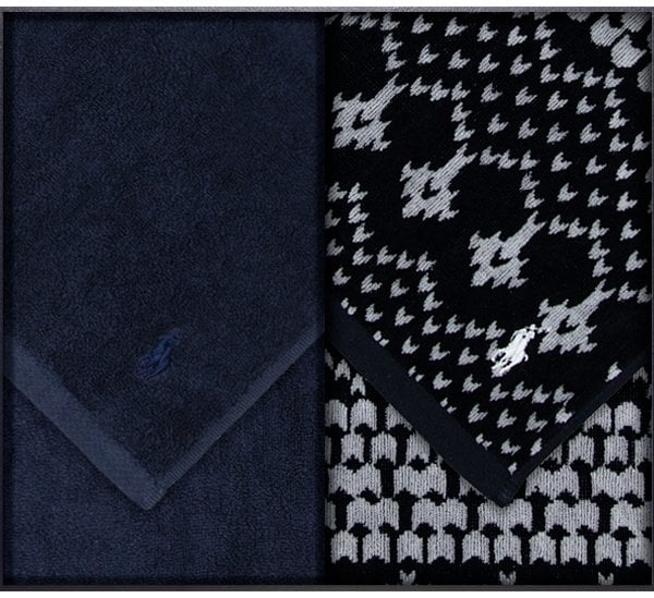 ラルフローレン ウォッシュタオル2枚セット 34cm×34cm - 【ZABULO