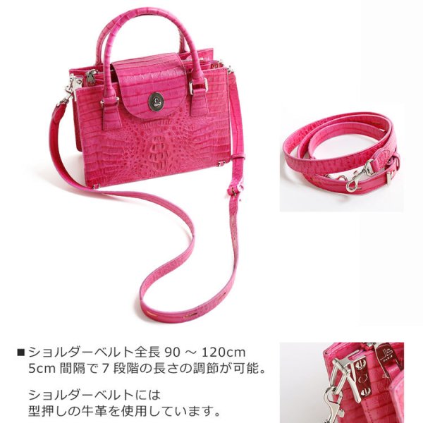 HALEINE [アレンヌ] カイマン レザー ハンドバッグ レディース 2WAY 本 
