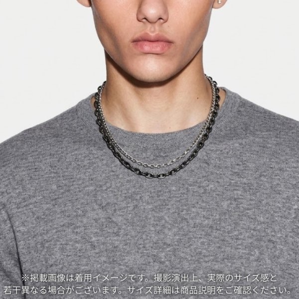 アルマーニエクスチェンジ ネックレス メンズ レディース ダブルチェーンネックレス ガンメタル ブランド おしゃれ ユニセックス プレゼント ギフト ARMANI EXCHANGE 成人 卒業 入学 - ペアウォッチ ノップル - プレゼント ギフトの