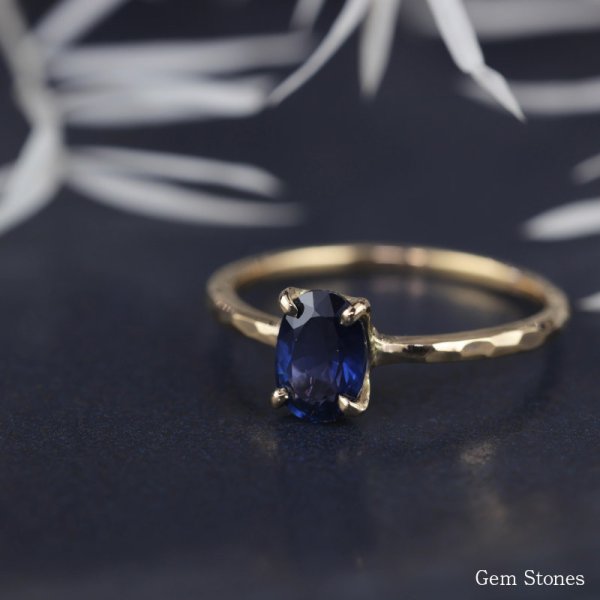ブルーサファイア 1.05ct 18金 ゴールド K18 リング 指輪 ジュエリー