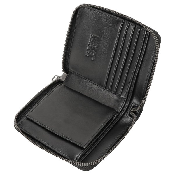 ディーゼル DIESEL Dプラーク ロゴ ジップ 二つ折り財布 X09363 P1101