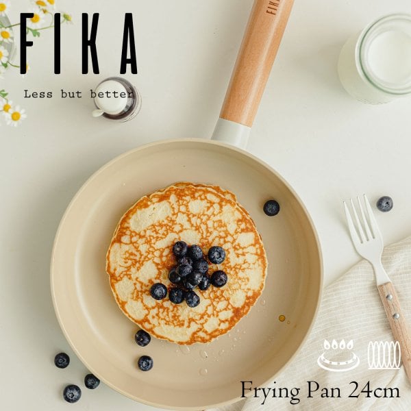 FIKA フライパン 24cm セラミック くっつかない 木製ハンドル IH ガス