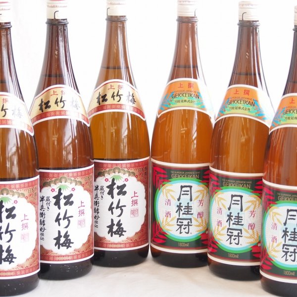 祝い酒日本酒 6本セット(月桂冠 上撰 清酒(京都府) 松竹梅 上撰 清酒 