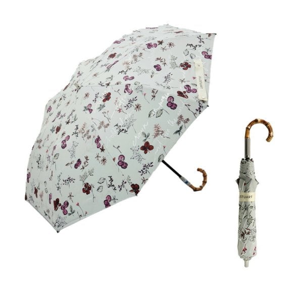 ジルスチュアート JILL STUART ボタニカル 箔プリント 晴雨兼用 日傘 