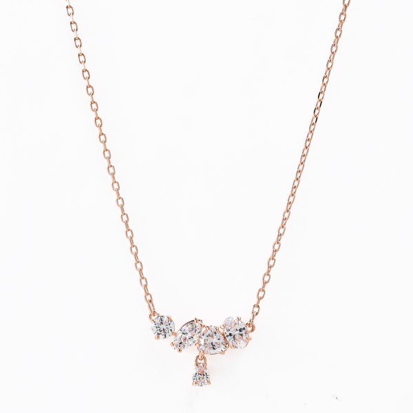 スワロフスキー SWAROVSKI ネックレス Mesmera クリア 18Kローズ