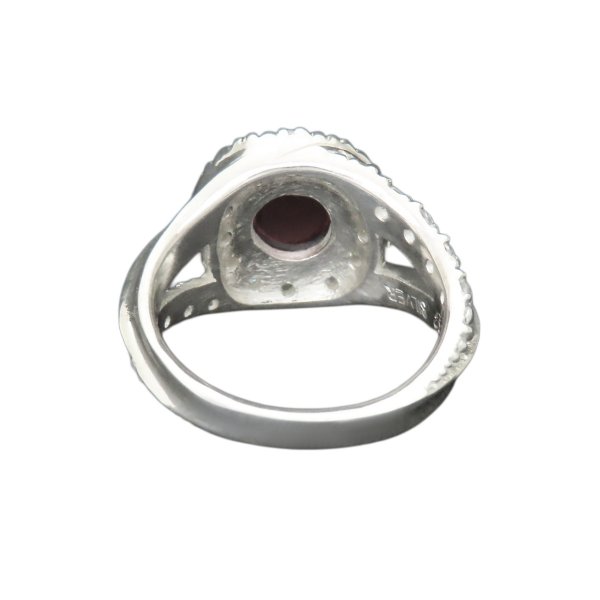 ガーネットリング 指輪 シルバー925 【刻印無料】ガーネット リング 
