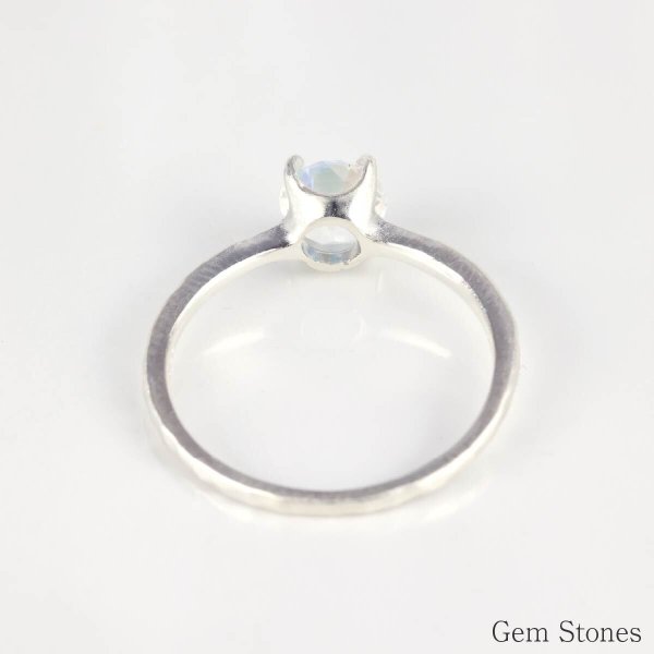 高品質 ラブラドライト 0.83ct シルバー リング レディース シンプル