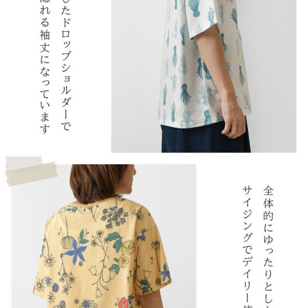 SALE 20%OFF】【BARNDOOR バーンドア】20天竺 衿リブ プリント Tシャツ