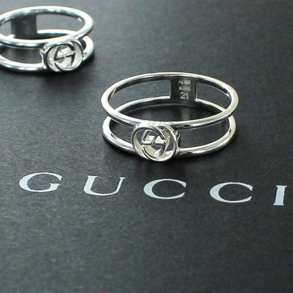 GUCCI グッチ ペアリング カップルリング 2点セット シルバー925